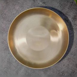 Ambi Pure Kansa Pasta Plate / Thali / Pooja Plate / Kids Plate - 8 Inches-image-35
