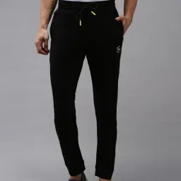 Showoff Black Regular Fit Trackpants-image-61