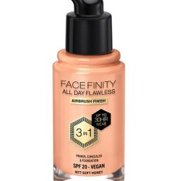 Max Factor Face Finity All Day Flawless 3 In 1 Foundation SPF 20 N77 Soft Honey - 30 ml image 1