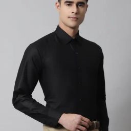 Jainish Black Regular Fit Shirt-image-97