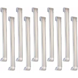 Atom Zinc Silver Glossy Finish Cabinet/Drawer Handle, CH-ZN-252-CPSS-08-110 (Pack of 10)-picture-6