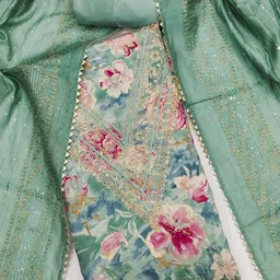 BlissFlair Pure Cotton Unstitched Dress Material-image-37