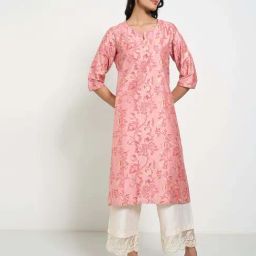 Rangmanch by Pantaloons Pink Kurtas-image-97