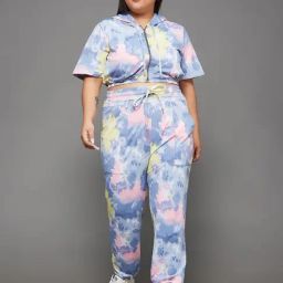 Miss Chase A+ Multicolor Tie - Dye Co-Ord Set-image-38
