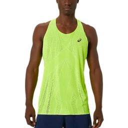 Asics Green Regular Fit Self Pattern Tank Tee-image-34
