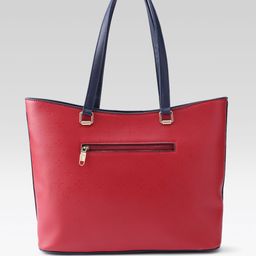LAVIE Signature Colourblocked Structured Shoulder Bag With Pouch image 5