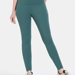 Zelocity by Zivame Green Quick Dry Tights-image-99