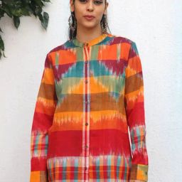 Chidiayaa Gamcha AneezaCotton Shirt-image-1