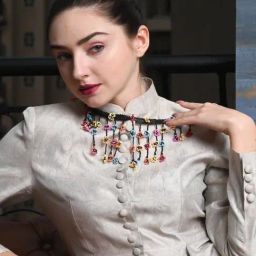 Odette Multicolor Fun Choker Necklace-2