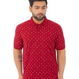 WILD COPS Men Printed Polo Collar T-shirt-image-58