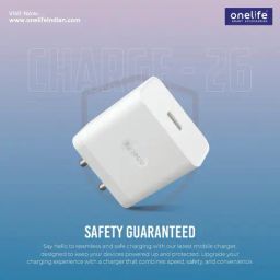 Onelife CH 26 44W USB Quick Charger for iPhone (White)-15