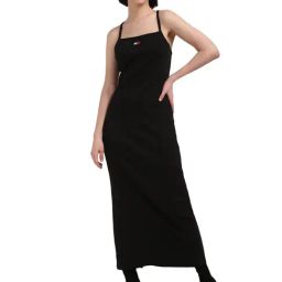 Tommy Hilfiger Black Cotton Ribbed Women Strappy Bodycon Dress-image-44
