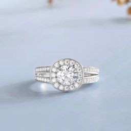 Ornate Jewels 925 Silver 0.84 Carat Round American Diamond Solitaire Ring for Women-image-52