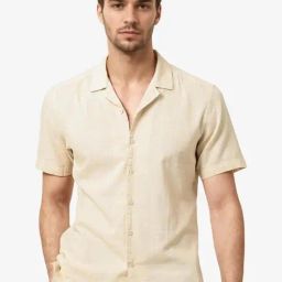 Rare Rabbit Beige Regular Fit Solid Shirt-picture-39