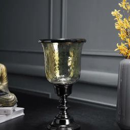 Pure Home and Living Black Glass Solid Hurricanes-image-25