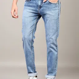 V-Mart Men Slim Fit Light Fade Jeans-picture-49