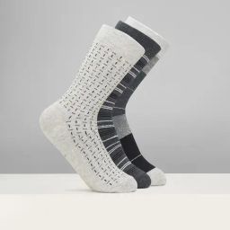 Byford by Pantaloons Multicolor Nylon Textured Socks Pack of 3 (Medium)-image-66