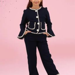 Cutecumber Kids Embellished Ethnic Indowestern Set-picture-37