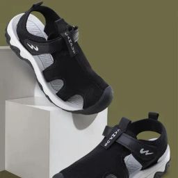 Campus Men's Black Floater Sandals-image-23