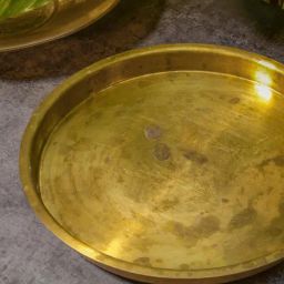 Ambi Handcrafted Timeless Brass Vintage Thali-image-42