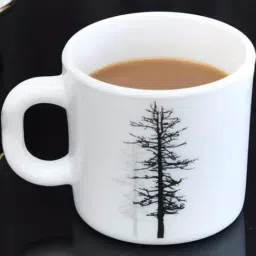 @Home Arias White Opalware Winter Forest Coffee Mugs (0.18 L) - Set of 6-picture-26