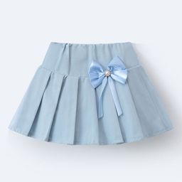 Mark & Mia Girls PleatedWith Bow Applique A-Line Knee Length Skirt-image-77