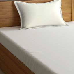 THE BABY ATELIER White Cotton Solid Pillow Cover-image-35