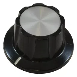 ALCOSWITCH - TE CONNECTIVITY Fluted Knob With Line Indicator, 6.35 mm, PKB70B1/4-32
