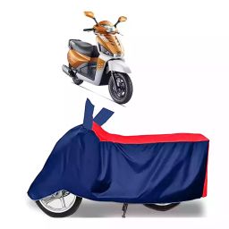 Auto Pearl Two Wheeler Cover with Bag for Mahindra Gusto 125 BS6, Red & Blue-image-112