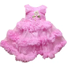 kids fashion hub Georgette Fit & Flare Maxi Dress-picture-6