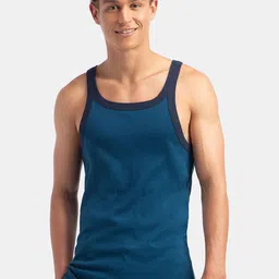 Jockey Super Combed Cotton Ribbed Sleeveless Square Neck Gym Vest-image-93