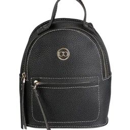 Gio Collection Black Stitched Backpack-image-6
