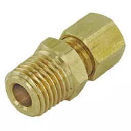 VAK 6.35 mm (1/4 inch) Brass Male Connector For Pu Coiled Hoses SM 9-02-24