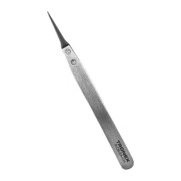 MENDA Tweezer, Precision, Style 5, Fine, Ss, 5-CB-SA-CH-41