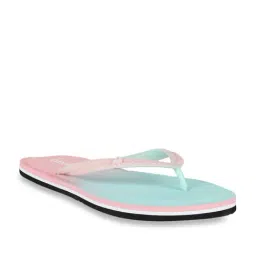 United Colors of Benetton Blush Pink & Turquoise Flip Flops-picture-16