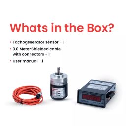 Systems Tech Panel Mount Digital Tachometer 60-50000 RPM with Digital Tachogenerator Sensor, TM-801 image 4
