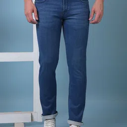 Canary London Men Smart Skinny Fit Low-Rise Light Fade Printed Stretchable Jeans-image-52