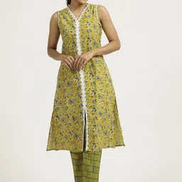 Jaipur Kurti Cotton Office Co-ord Set-37