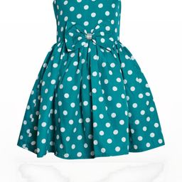 Alisha Moda Polka Dot Print Crepe Fit & Flare Dress-21