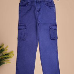 V-Mart Boys Solid Cotton Knitted Denim Mid-Rise Jeans-picture-32