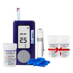 Ozocheck Glucometer Full Set For Blood Sugar Testing Including Carrying Case Plus 85 Test Strips Plus 1 Lancing Device Plus 10 Lancets - Multicolor-8