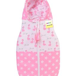 Kwitchy New Born Baby Sleeping Bag Hooded Carry Nest Bed with Zip & Drawstring Hood Pink-image-42