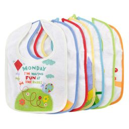 NeonateCare Days Of The Week 7 Bibs - Multicolour( Color and design may vary)-13