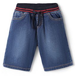 Pine Kids Woven Knee Length Solid Color Shorts - Blue-image-125