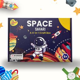 The Curious Bees - Space Safari Craft Kit | 4 in 1 Craft Box-7