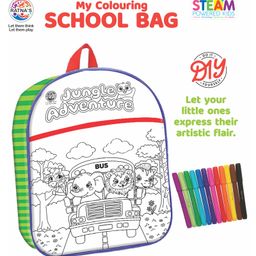 Ratnas My Colouring School Bag - White-2