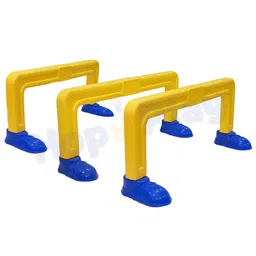 Hop N Play Kids Jumping Hurdles Set of 3 Bright Yellow & Blue Indoor/Outdoor Activity Game for kids-picture-47