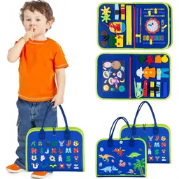Kidology Montessori Busy Board Toy (Blue)-picture-6
