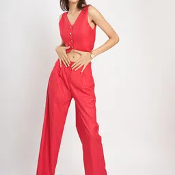 Erazz London V-Neck Top With Trousers Co-Ords-picture-21