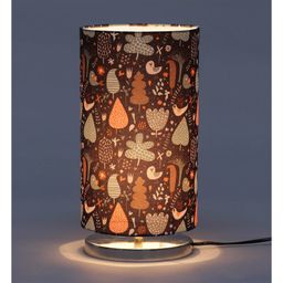 Green Girgit Shy Birds Round Table Lamp image 3